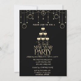 Weihnachtsbälle, Champagne Glass Company Weihnacht Einladung