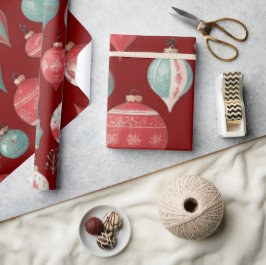 Weihnachtsbälle Dekorationen Wrapping Paper Geschenkpapier