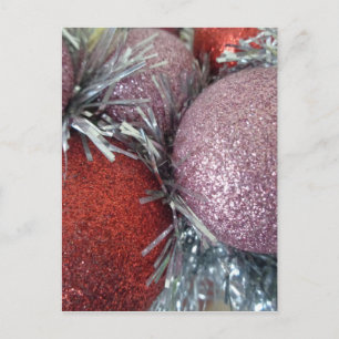 Weihnachtsbälle Feiertagspostkarte