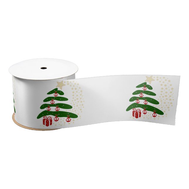 Weihnachtsbälle für Pine Tree, Geschenke Satinband (Spule)