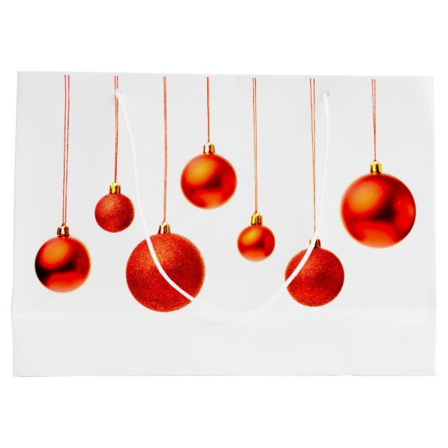 Weihnachtsbälle Große Geschenktüte (Rückseite)
