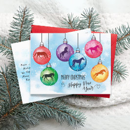 Weihnachtsbälle | Holiday Postcard Feiertagspostkarte