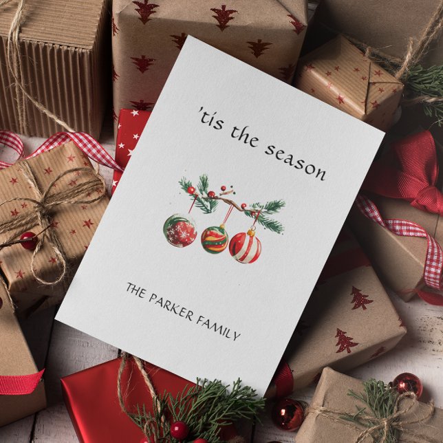 Weihnachtsbälle ist die Saison Postkarte (Von Creator hochgeladen)