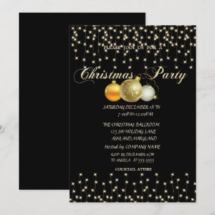 Weihnachtsbälle,Leuchten,BlacCompany Weihnachtsfes Einladung
