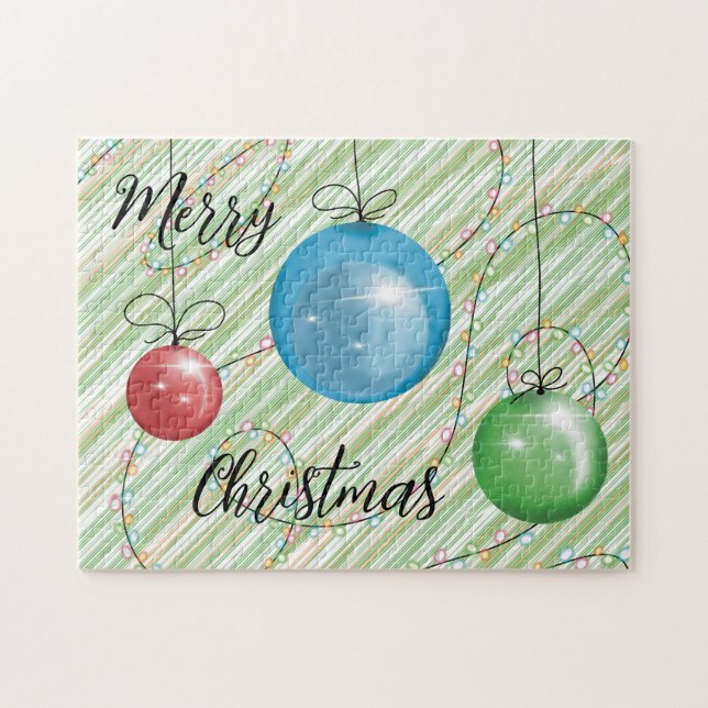 Weihnachtsbälle Lichter Urlaub Dekoration Geschenk (Horizontal)