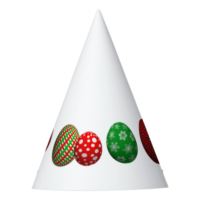 Weihnachtsbälle Partyhütchen (Vorderseite)