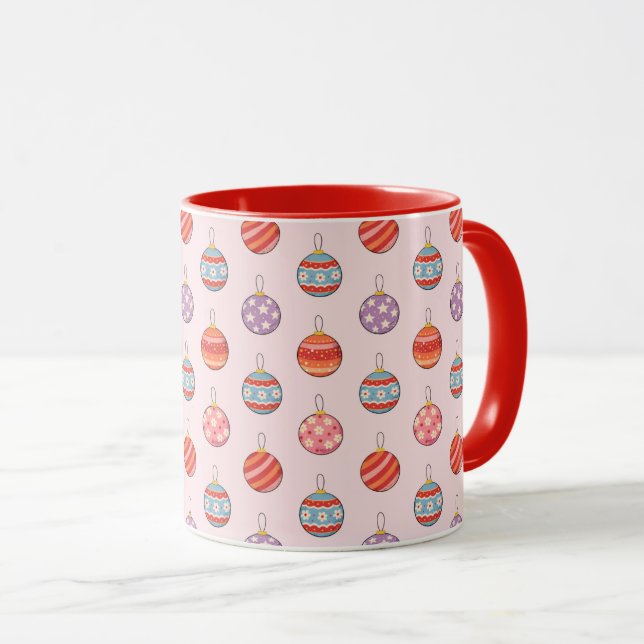Weihnachtsbälle Tasse (VorderseiteRechts)