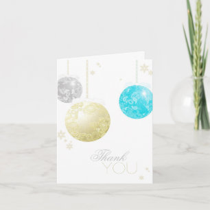 Weihnachtsbälle Winterhochzeit Danke