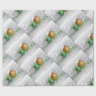 Weihnachtsbälle Wrackpapier Geschenkpapier