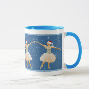 Weihnachtsballerina mit der Kastagnetten-Tasse Tasse
