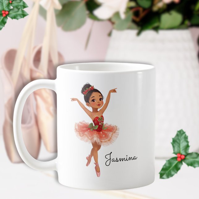 Weihnachtsballmädchen Kaffeetasse (Von Creator hochgeladen)