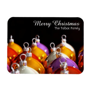 Weihnachtsballs Personalisiertes Weihnachtsmagazin Magnet