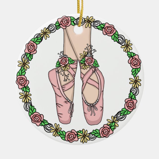 Weihnachtsballschläger Personalisiert Keramik Ornament (Vorne)