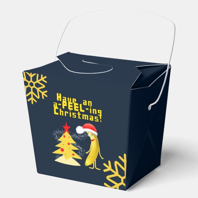 Weihnachtsbanane Geschenkschachtel (Vorderseite)