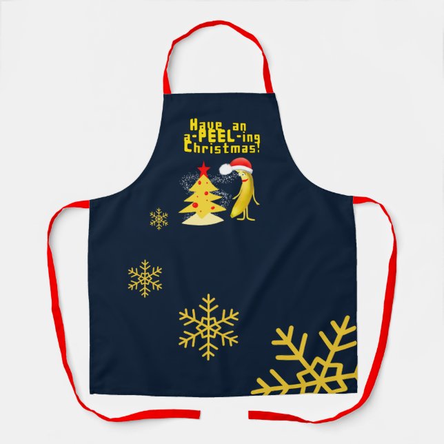 Weihnachtsbanane Schürze (Vorderseite)