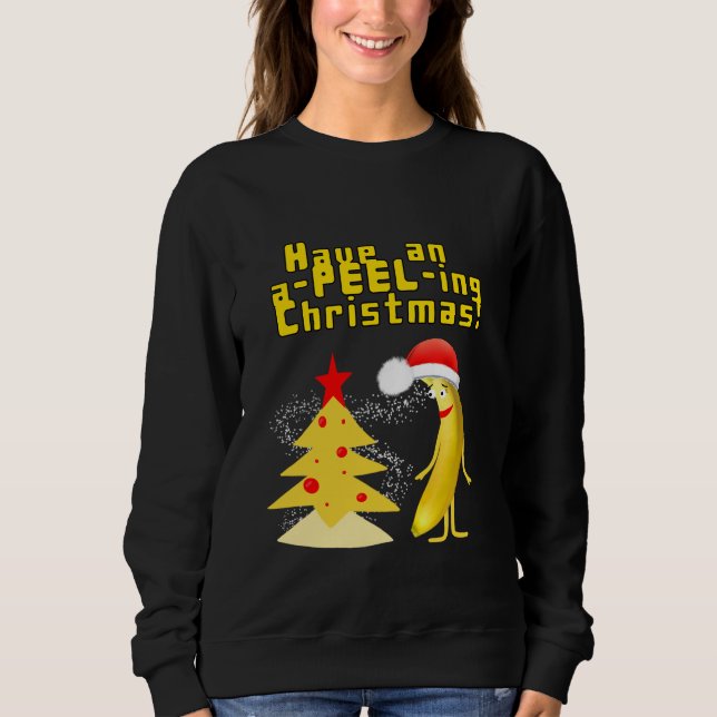 Weihnachtsbanane Sweatshirt (Vorderseite)
