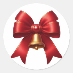 Weihnachtsband-Aufkleber Runder Aufkleber