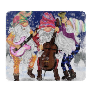 Weihnachtsband - glücklicher Song Schneidebrett