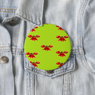Weihnachtsband in hellgrün button