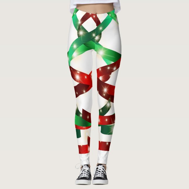 Weihnachtsband Leggings (Vorderseite)