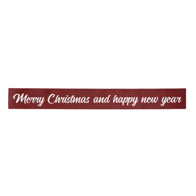 Weihnachtsband und Silvester Satinband (Vorderseite)