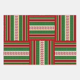 Weihnachtsbänder Geschenkartikel Trio Geschenkpapier Set
