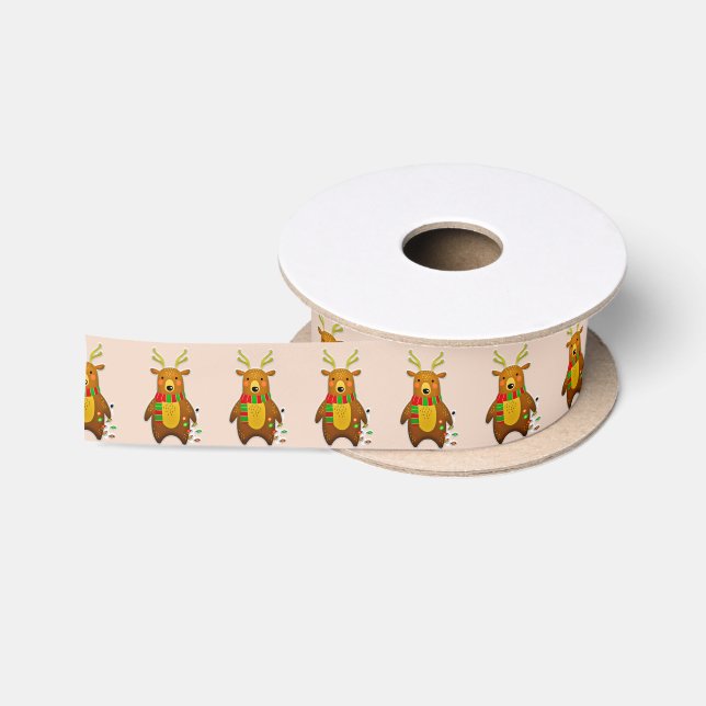 Weihnachtsbänder Satinband (Spule)