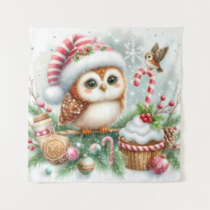 Weihnachtsbänder Wandteppich