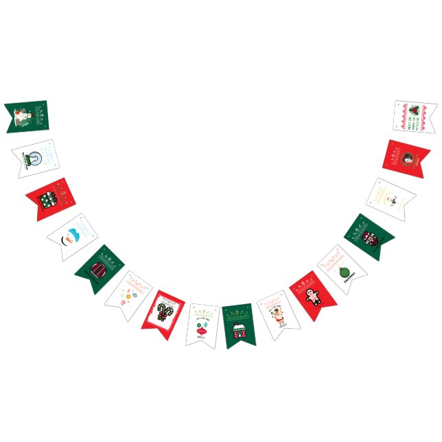 Weihnachtsbanner Wimpelkette (Alle)