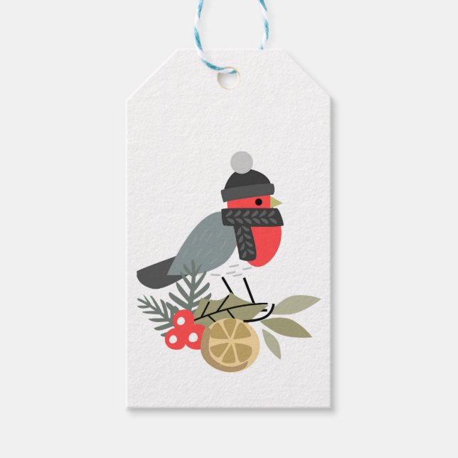 Weihnachtsbär Geschenkanhänger (Vorderseite)