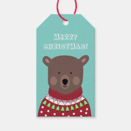 Weihnachtsbär Geschenkanhänger