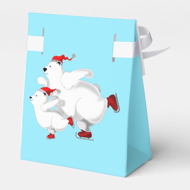 Weihnachtsbär-Geschenkboxen Geschenkschachtel (Rückseite)