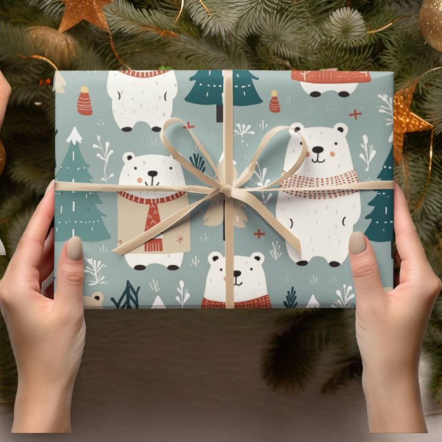 Weihnachtsbär Geschenkpapier (Von Creator hochgeladen)