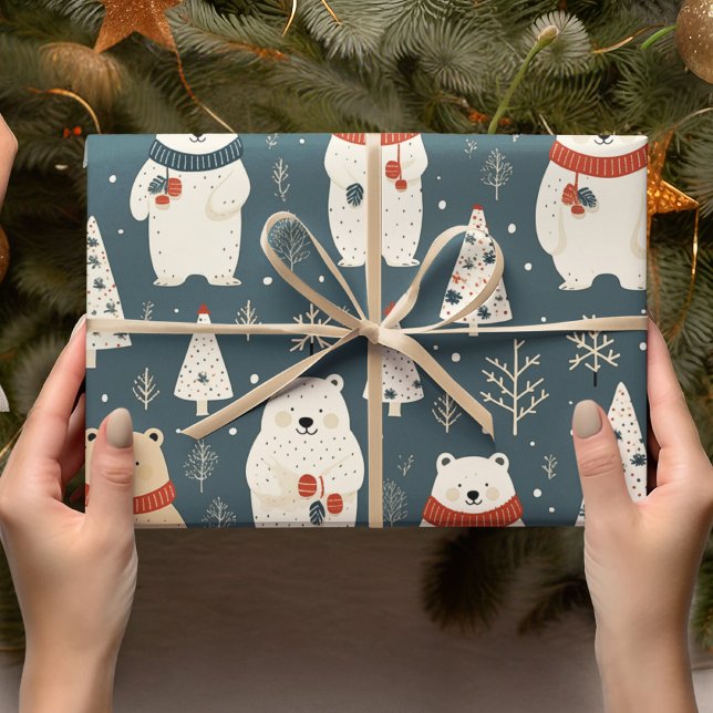 Weihnachtsbär Geschenkpapier (Von Creator hochgeladen)