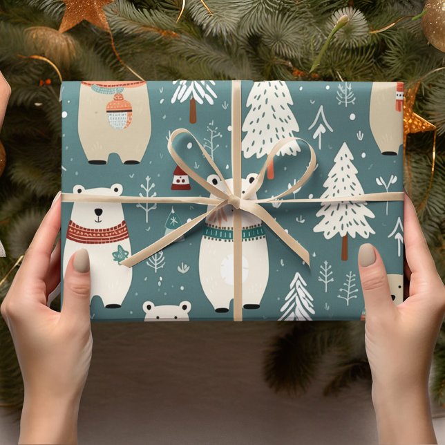 Weihnachtsbär Geschenkpapier (Von Creator hochgeladen)