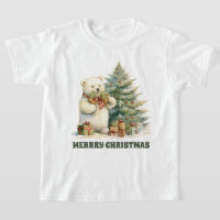 Weihnachtsbär hinzufügen T - Shirt