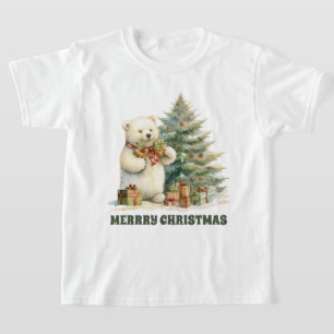 Weihnachtsbär hinzufügen T - Shirt
