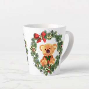 Weihnachtsbär-Kranz Ferienhaus Milchtasse