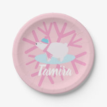 Weihnachtsbär Party Schneeflocken