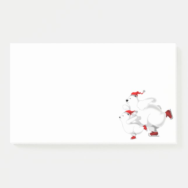 Weihnachtsbär - Post-it®-Notizen Post-it Klebezettel (Vorderseite)