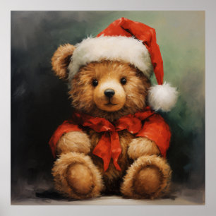 Weihnachtsbär-Poster Poster