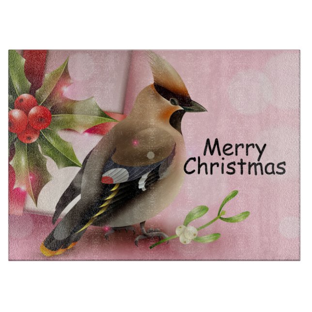 Weihnachtsbär Schneidebrett (Vorderseite)