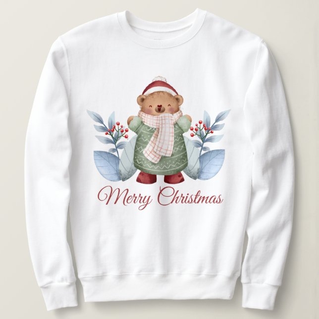 Weihnachtsbär Sweatshirt (Design vorne)