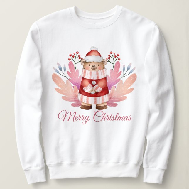 Weihnachtsbär Sweatshirt (Design vorne)