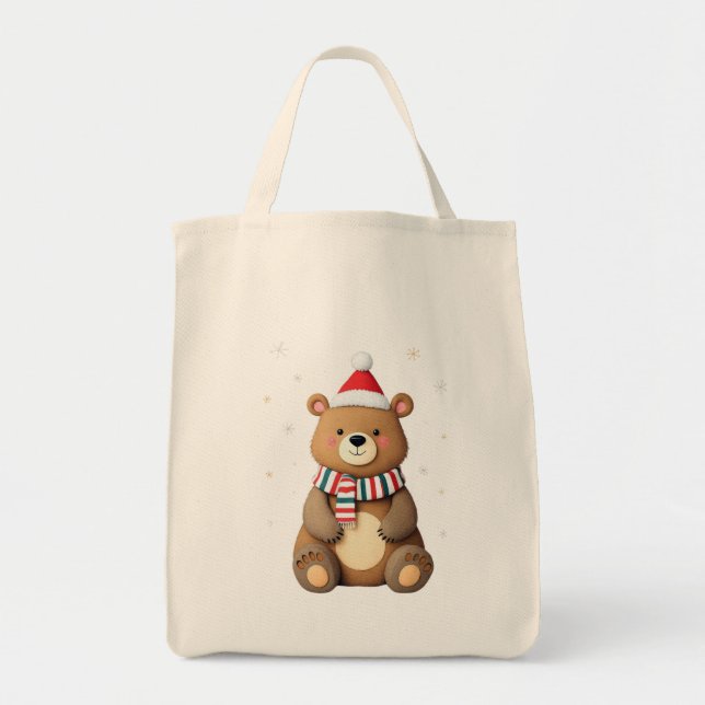 Weihnachtsbär Tragetasche (Vorne)