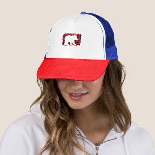 Weihnachtsbär Weihnachten Kariert Buffalo Truckerkappe