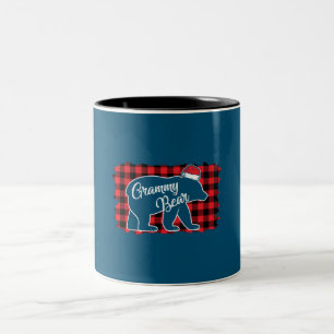 Weihnachtsbär Weihnachten Kariert Buffalo Zweifarbige Tasse