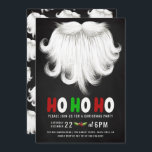 Weihnachtsbärchen-Party Einladung<br><div class="desc">White Santa's Bart Weihnachten Party Einladung mit Weihnachten4Yall.</div>