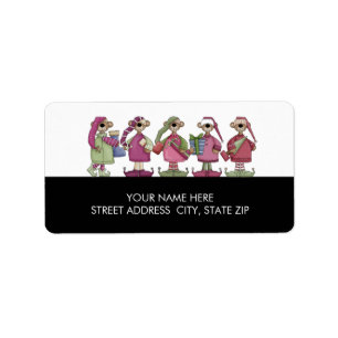 Weihnachtsbärenadresse Mailing Labels Adressaufkleber