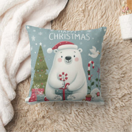 Weihnachtsbärenkissen Kissen